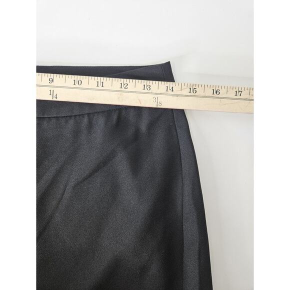 Venus Flowy Ruffle Flare Side Slit Pants Black Women’s Size 6 Beach Vacation - Picture 5 of 7